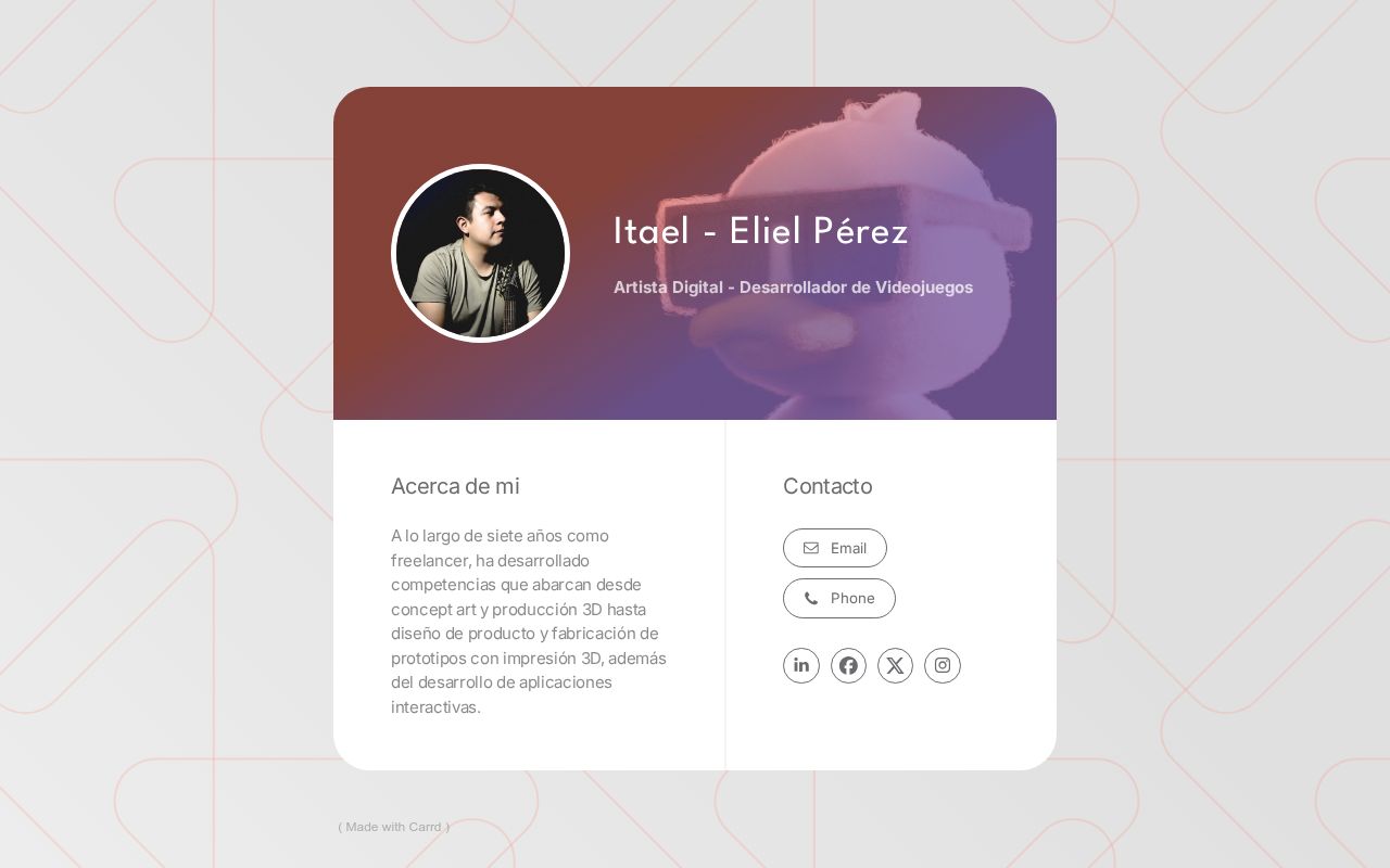 Carrd profile picture for @itael